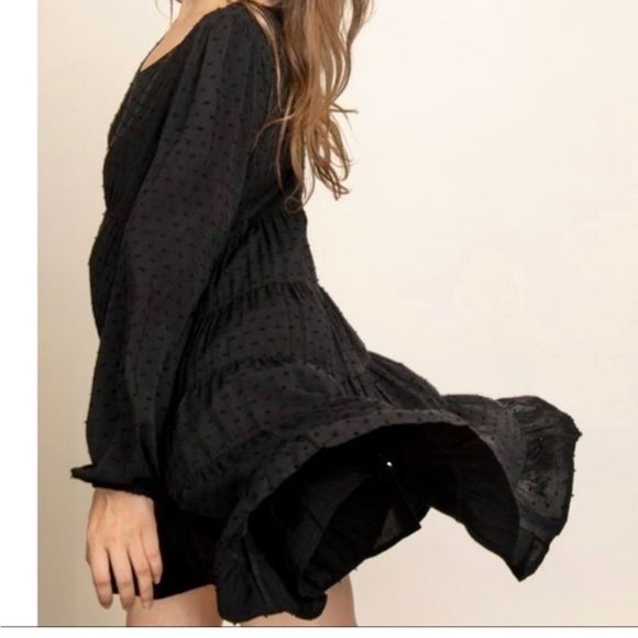 Green Tiered Babydoll Mini Dress, Women’s New with Tags - Picture 7 of 8